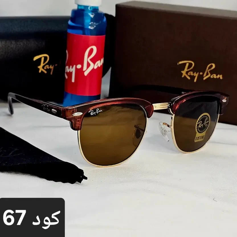 كليب ماستر زجاج uv400 - ZILLنظارة شمس بعدسات زجاج او بلورايز من اختيارك بتوفرلك حماية من اشعة الشمس وكمان شياكة ملهاش حدود بتيجي بالعلبة وجراب وكتالوج ومنديل وعبوة لتنظيف العدسات
