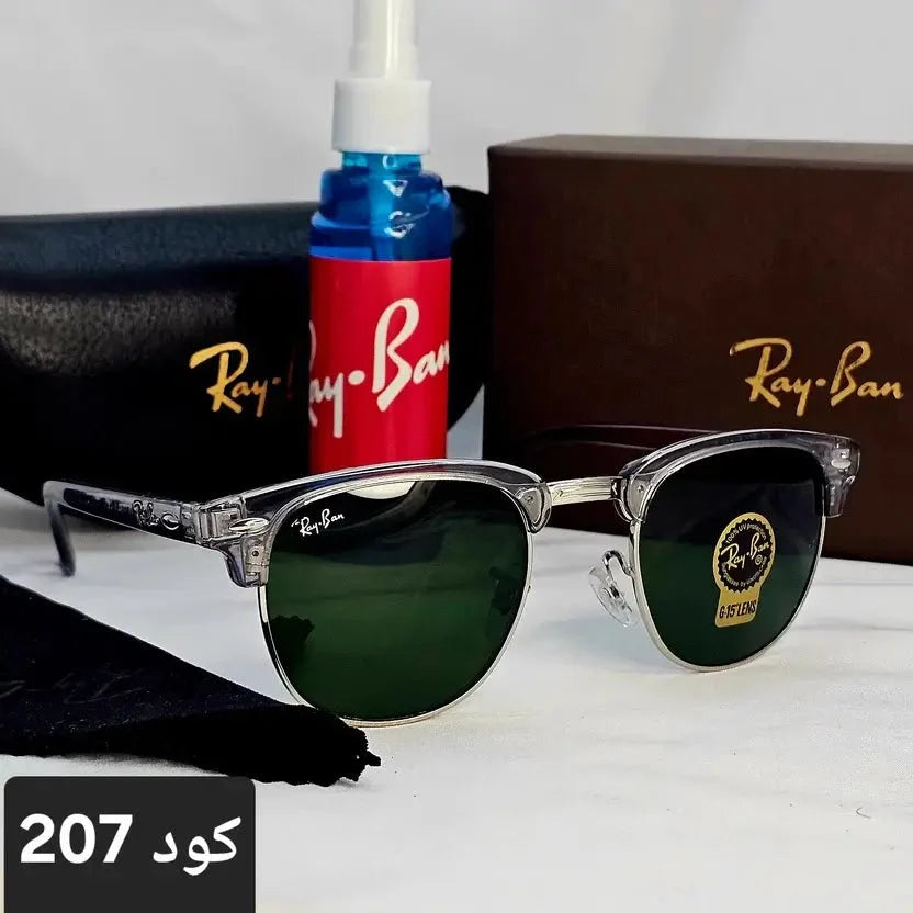 كليب ماستر زجاج uv400 - ZILLنظارة شمس بعدسات زجاج او بلورايز من اختيارك بتوفرلك حماية من اشعة الشمس وكمان شياكة ملهاش حدود بتيجي بالعلبة وجراب وكتالوج ومنديل وعبوة لتنظيف العدسات
